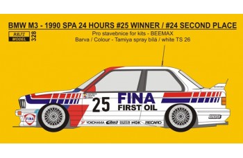 Decal – BMW M3 - Winner 1990 Spa 24 Hours - Cecotto / Oestreich / Giroix